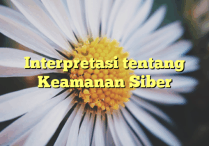 Interpretasi tentang Keamanan Siber