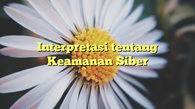 Interpretasi tentang Keamanan Siber